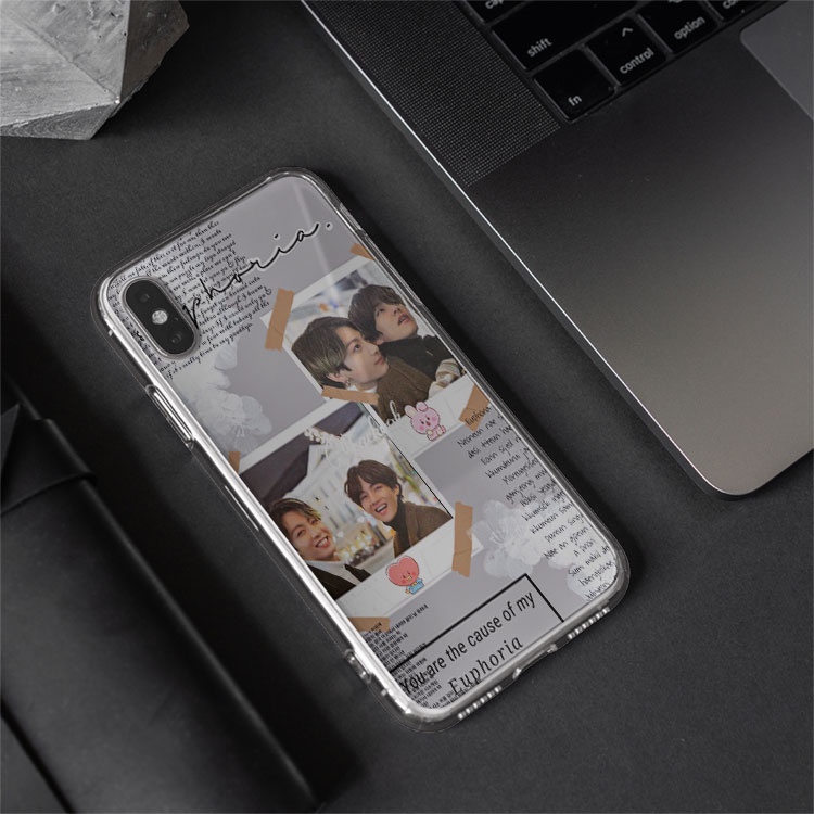 Ốp đt Taekook collage happy cho iphone 6,6plus,7,7plus,8,8plus,x,xr,xs,11,12,pro,max,plus,promax BLUGDR0108