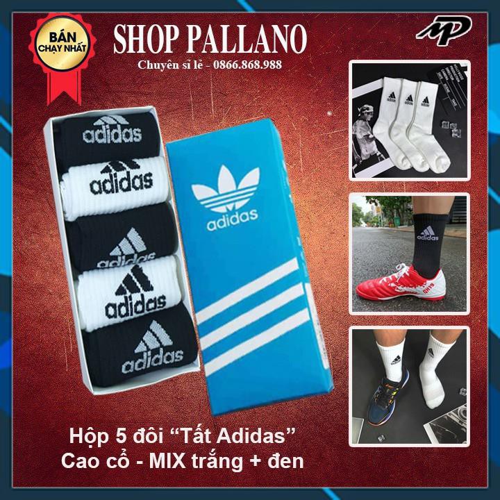 Hộp Tất Adidas COMBO (5 đôi), Tất Thể Thao Cao Cấp CỔ CAO. Chuyên sỉ tất vớ, Hàng LOẠI 1