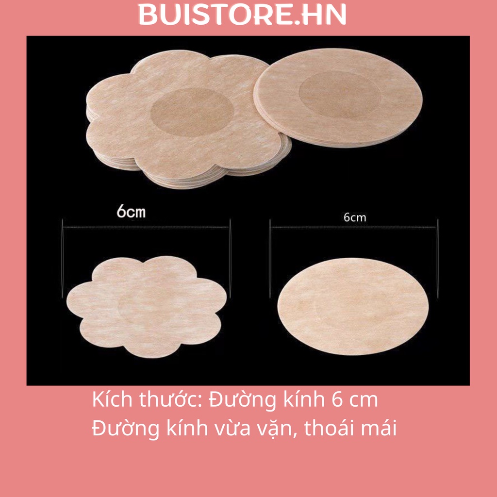 Miếng dán ngực vải không dệt mỏng nhẹ thoáng khí dùng 1 lần, dán ti giấy đi biển