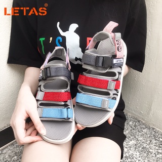 Sanda letas nữ d714 xanh đỏ tro phản quang