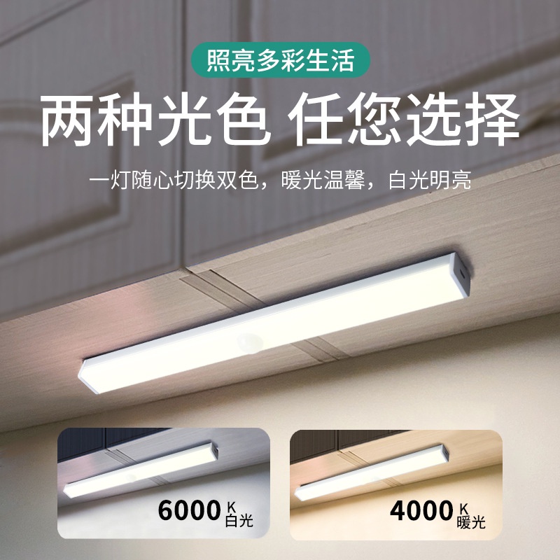 Đèn LED NEXTOOL thông minh cảm biến cơ thể người với thanh đèn dài có thể sạc lại cho tủ quần áo