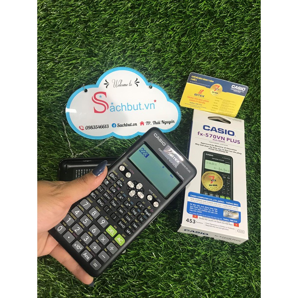 Máy tính Casio FX570VN Plus New 2nd Edition 7 Năm Bảo Hành Chính Hãng