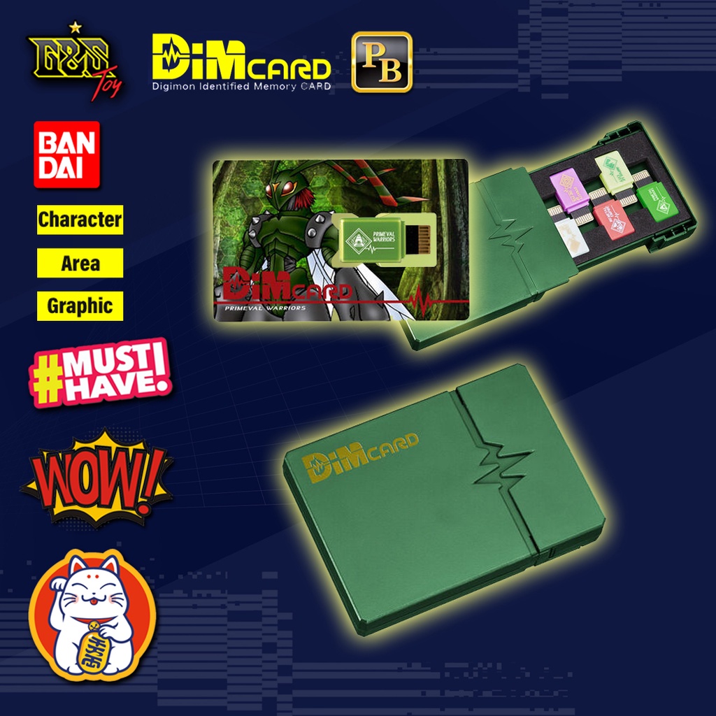 Dim Card-Holster vol. 02 + -Primeval Warriors / Vital Bracelet Digimon