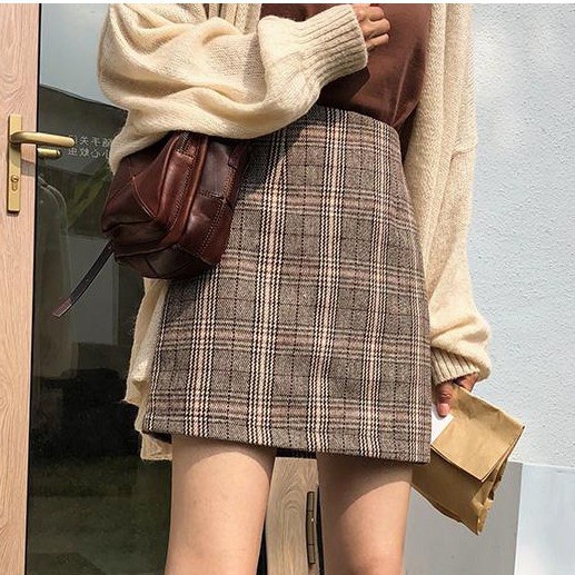 Chân váy chữ A kẻ caro dành cho nữ | BigBuy360 - bigbuy360.vn