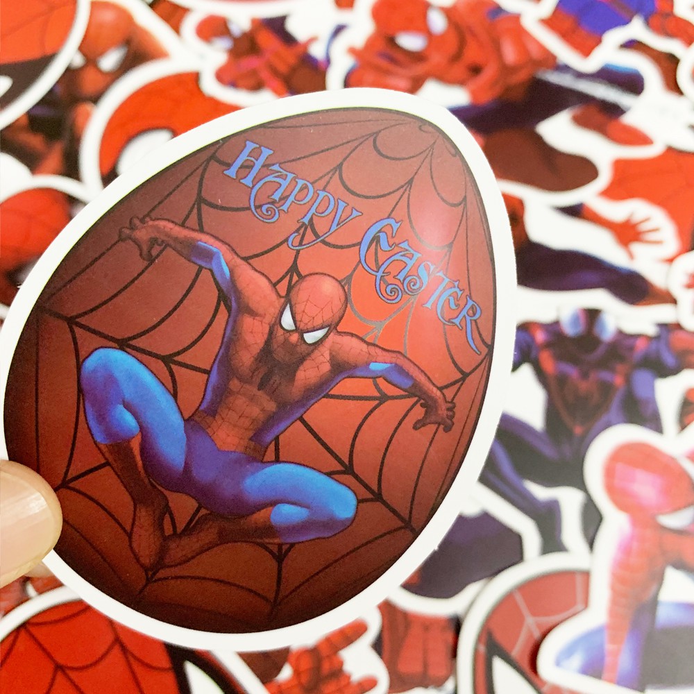 35 miếng dán hình người nhện chống nước làm đồ trang trí