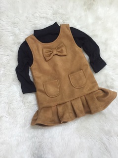 Set váy da lộn cho bé