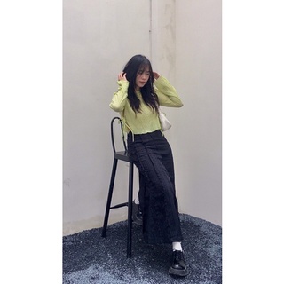 CHÂN VÁY LINEN PHỐI REN