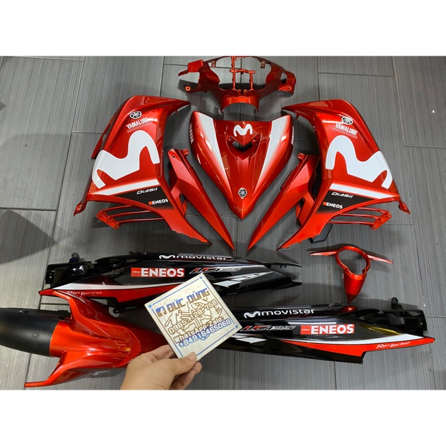 Áo Ex 135 đỏ candy tem Movistar