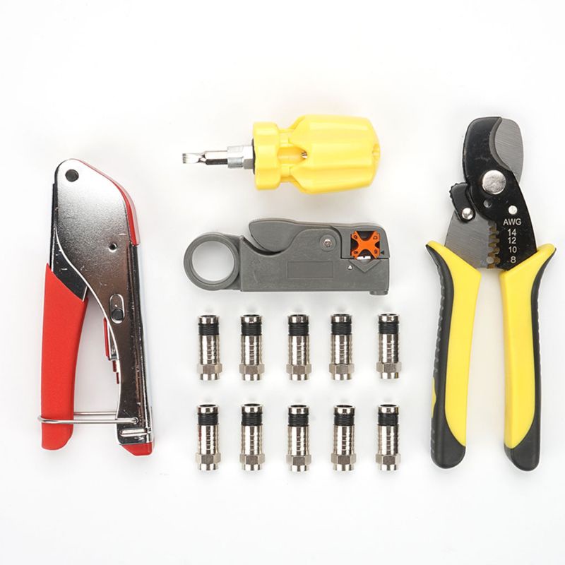 1 Bộ Kìm Cắt Dây Cáp Đồng Trục RG6 / RG59