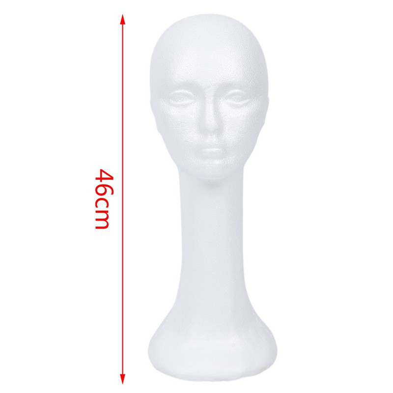 Đầu ma nơ canh nữ đội tóc giả 55 cm