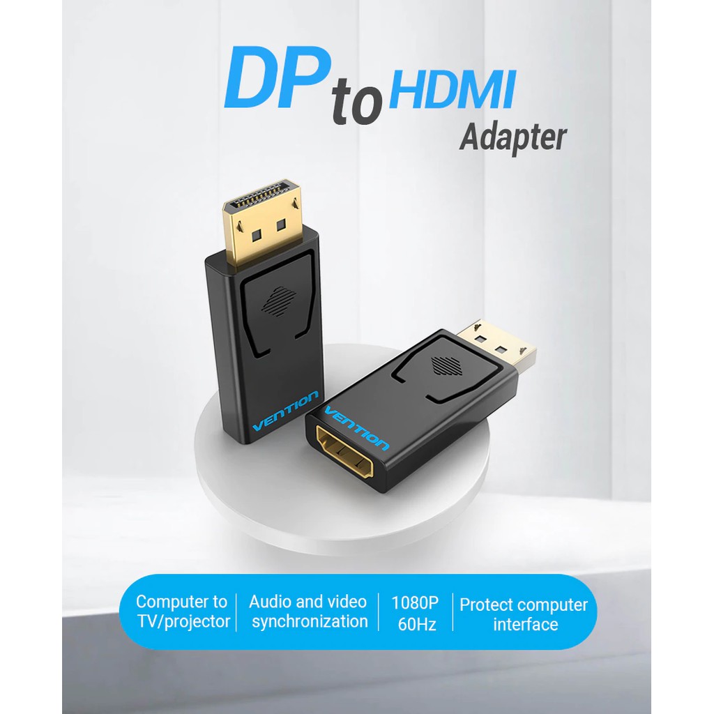 Đầu Chuyển Vention từ Cổng cắm HDMI 1080P Sang Giác cắm HDMI