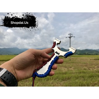 NÁ, SÚNG CAO SU SLINGSHOT BATMAN TRẠC 7 THÉP 304 CỰC DÀY TINH XẢO