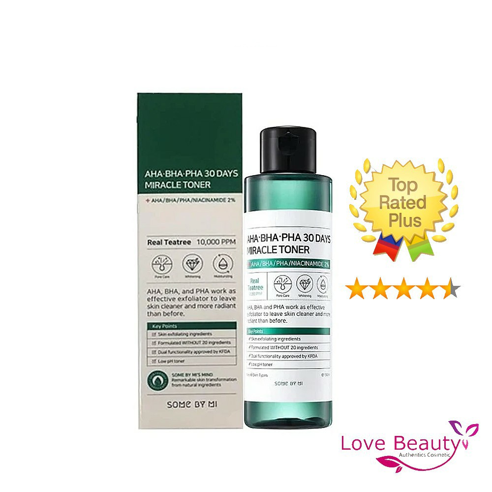 Nước hoa hồng Toner Some by Mi AHA BHA PHA 30 DAYS