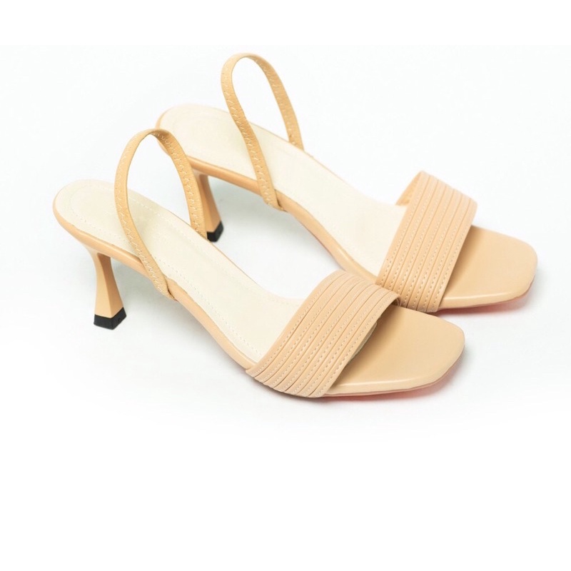 Sandal cao gót hậu chun gót nhọn 7p hót