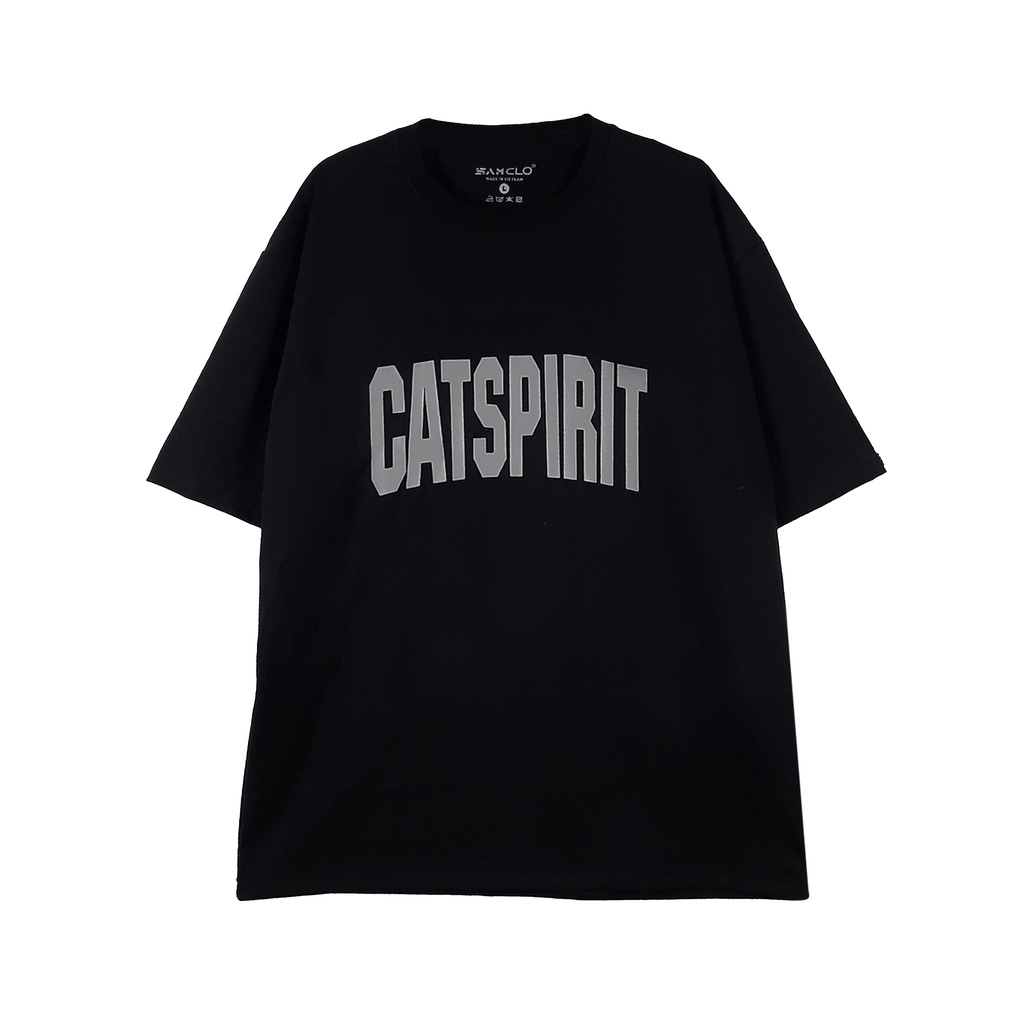 ÁO THUN CAT SPIRIT PHÔNG NAM NỮ TAY NGẴN GIA ĐÌNH SIZE TRẺ EM CHO BÉ TRAI GÁI UNISEX ĐEN TRẮNG HỒNG vuhuyenstore