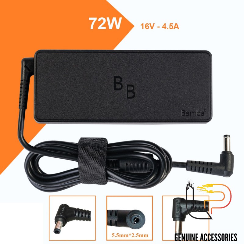 BỘ SẠC LAPTOP IBM Thinkpad 16V - 4.5A ĐẦU JACK 5.5MM x 2.5MM - ADAPTER IBM Thinkpad 16V - 4.5A