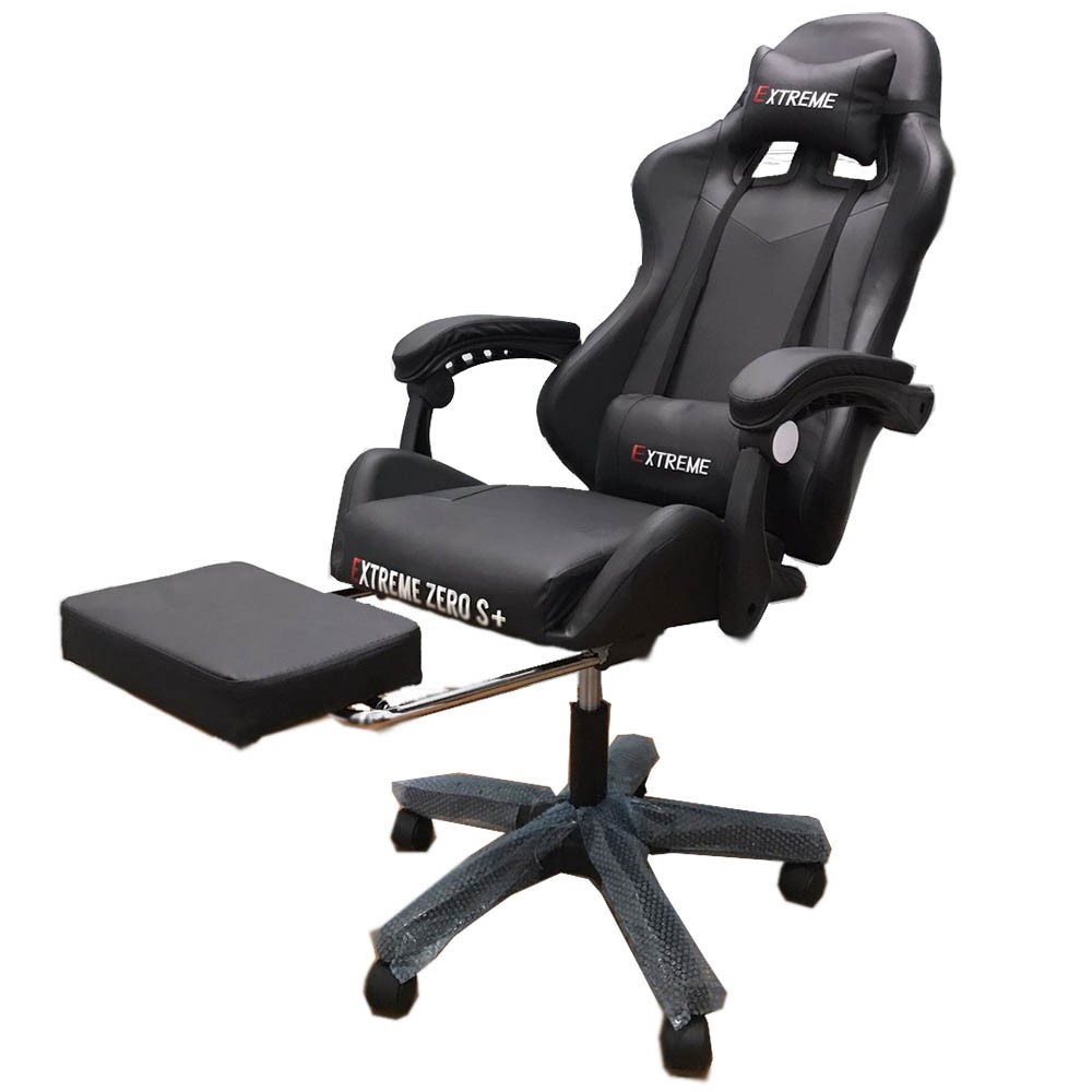 Ghế chơi game Extreme Zero S Plus có kê chân (Zero S +) - Màu đen