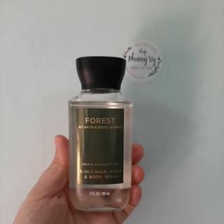 [TRẦY NHÃN] Gel tắm gội 3 in 1 dành cho nam BBW FOREST