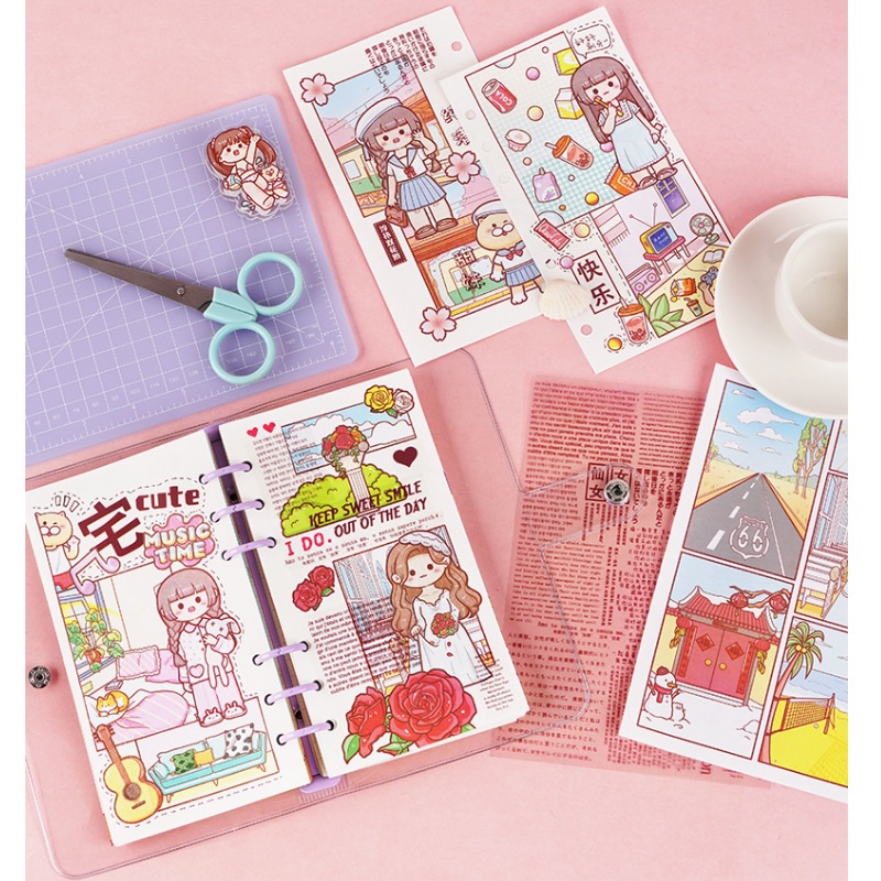 Miếng dán trang trí tủ quần áo dễ thương cho bé gá