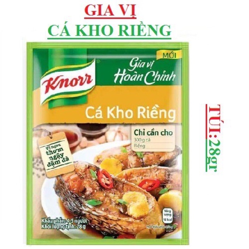 GIA VỊ HOÀN CHỈNH KNORR THỊT KHO TÀU/ CÁ KHO RIỀNG 28G