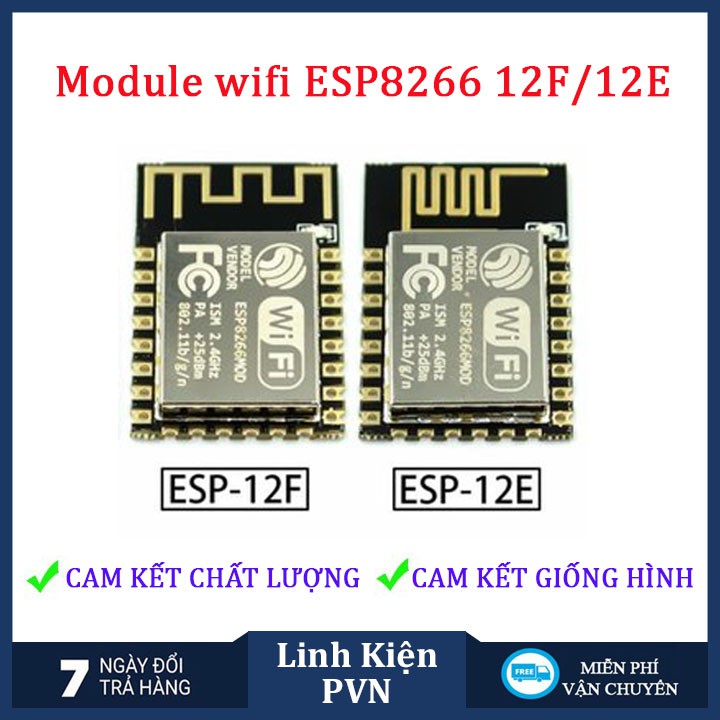 ✅ [BẢO HÀNG 6 THÁNG] Module thu phát wifi ESP8266 12E/12F  dành cho sinh viên lập trình | BigBuy360 - bigbuy360.vn