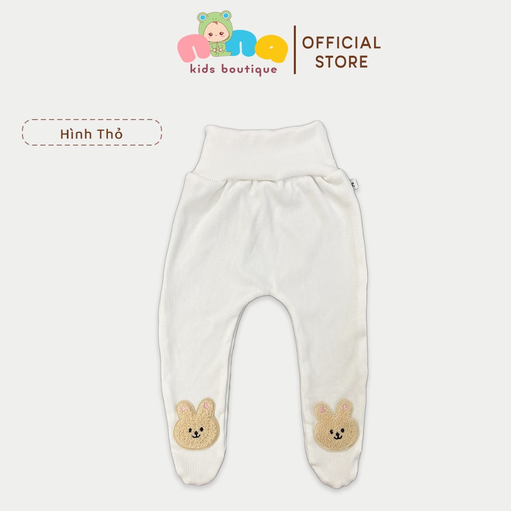 Quần tất cho bé sơ sinh Nina Kids Boutique Legging liền bàn cho bé 0 đến 24 tháng Cotton tăm giữ nhiệt co giãn 4 chiều