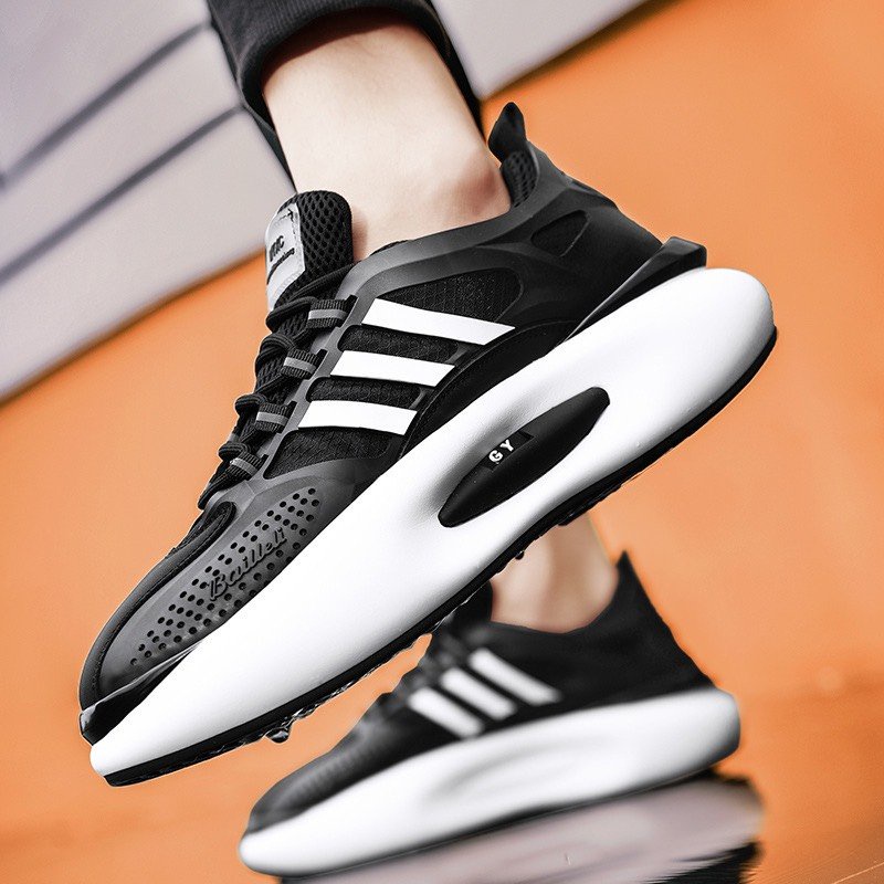 Giày Thể Thao Nam Sneaker Đế BM GYY 3 Sọc Độn Đế mới