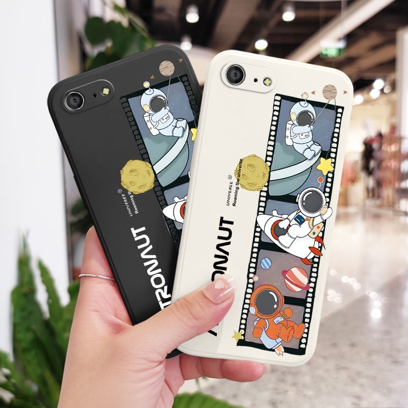 Ốp Điện Thoại Silicon Họa Tiết Phi Hành Gia Cho IPhone 8 7 6 6S Plus SE 2020