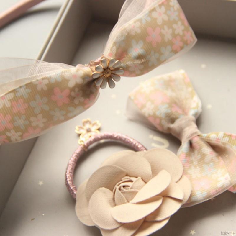 Bộ băng đô dây buộc tóc kẹp tóc xinh xắn cho bé gái