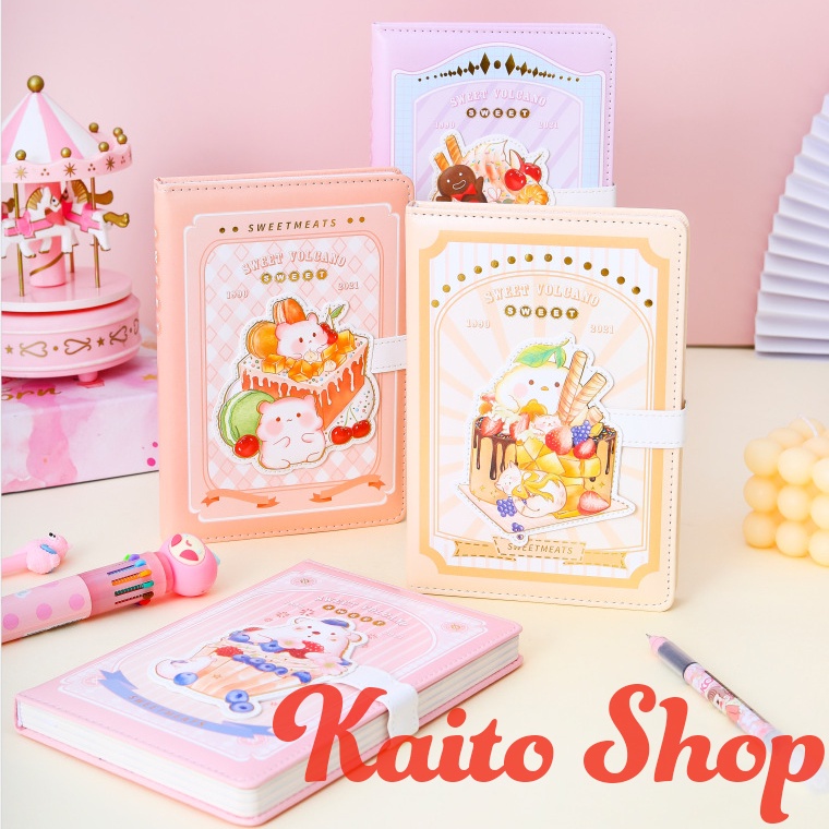 Sổ Tay A5 Hamster Sweet 196 - Sổ Tay Dễ Thương Bìa Da - Sổ Ghi Chép - Nhật Ký - Daily Planner