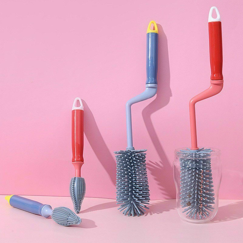 Cọ rửa bình sữa xoay 360 độ Silicon CLEVER TREE