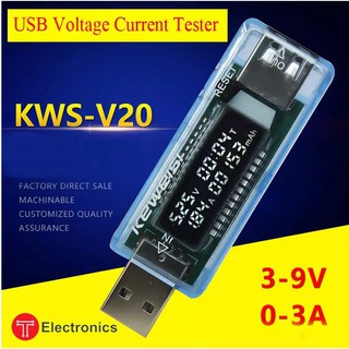 ĐO DÒNG ĐIỆN TESTER USB QC 2.0 QC 3.0 CHÍNH HÃNG KEWEISI (TEST NGUỒN USB)ji