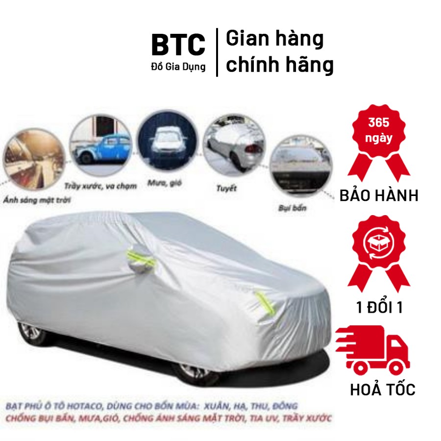 Bạt phủ Ôtô, Bạt chống nắng, chống xước, cách nhiệt - Bảo Hành 6 Tháng