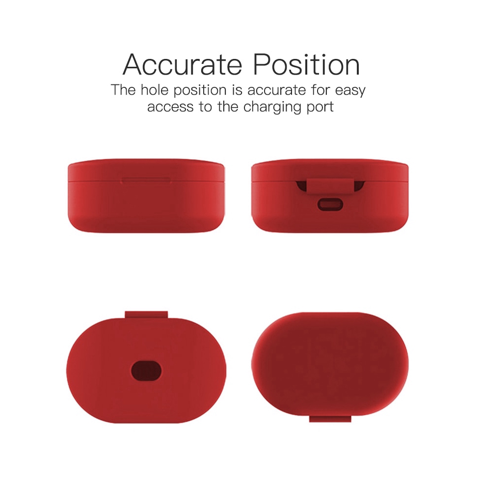 Vỏ silicon KUULAA bọc hộp sạc tai nghe Airdots cho Xiaomi Redmi