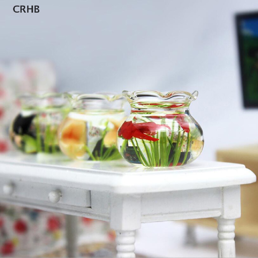 Crhb Bể Cá Thủy Tinh Thu Nhỏ Trang Trí Nhà Búp Bê Mới