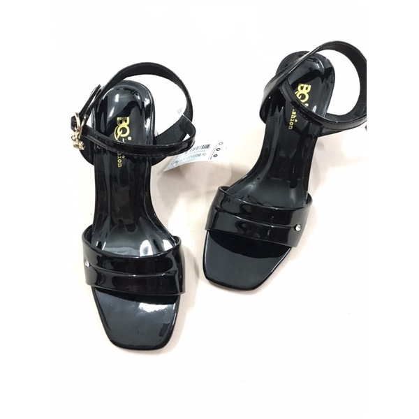 Dép thời trang sandal cao gót 5p da bóng BQ mới