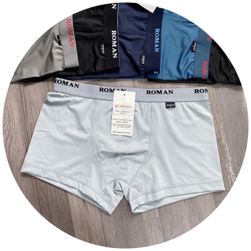 Combo 3 quần sịp đùi, quần boxer nam thun lạnh hàng chuẩn sịn