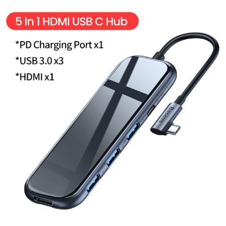 Bộ HUB Chuyển Đổi Đa Năng Cho Macbook Cho Điện Thoại Sử Dụng Cổng Type C - Thương Hiệu Baseus - Toplink