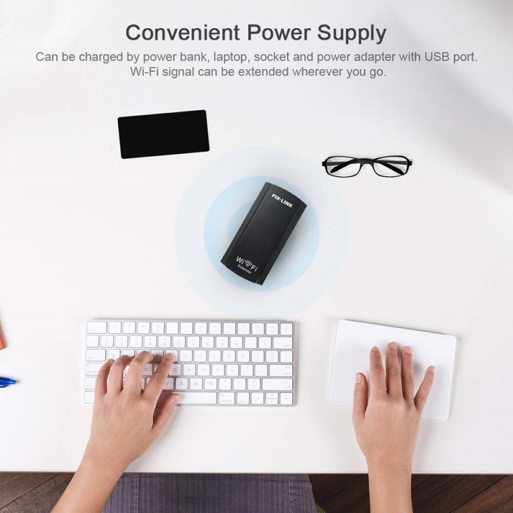 Thiết Bị Khuếch Đại Tín Hiệu Ăng Ten WiFi Không Dây USB 300Mbps