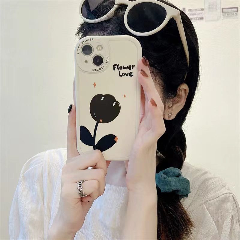Case Huawei Y9 Prime 2019 Y9 2019 Y9S Y9A Y7A Nova 5T P40 Pro P40 P30 Pro P30 Nova 7 SE Nova 7 Nova 7i Nova 4E P30 Lite Nova 6 SE Straight Edge 90°Tulip Flower Phone Case
