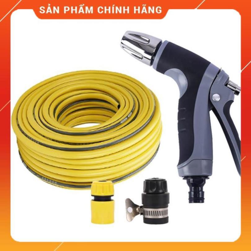 Bộ dây và vòi xịt tăng áp rửa xe tưới cây 206817(cút nhựa nối đen 712-2)