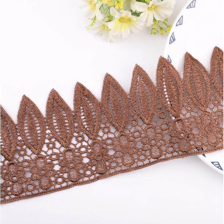 Dây Ren 9cm Không Co Giãn Trang Trí 1 Yard