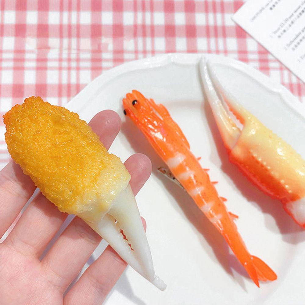 Kẹp Tóc Hình Mực / Cua / Tôm Đơn Giản Dễ Thương