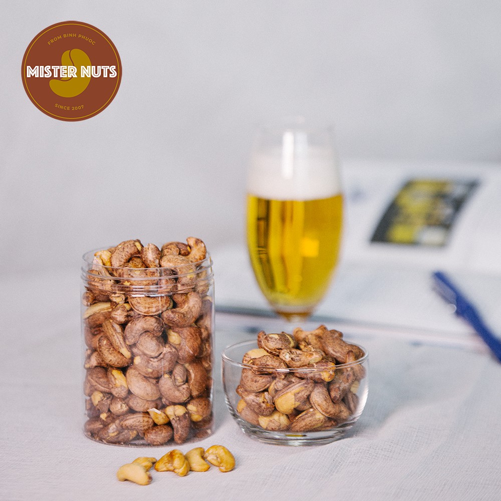 Hạt Điều Rang Muối Vỏ Lụa Bình Phước | MR. NUTS