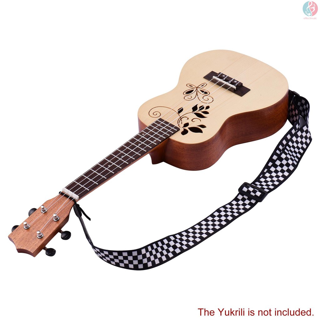 Dây Đeo Đàn Ukulele Bằng Polyester Mềm Có Khóa Nhựa Điều Chỉnh Được