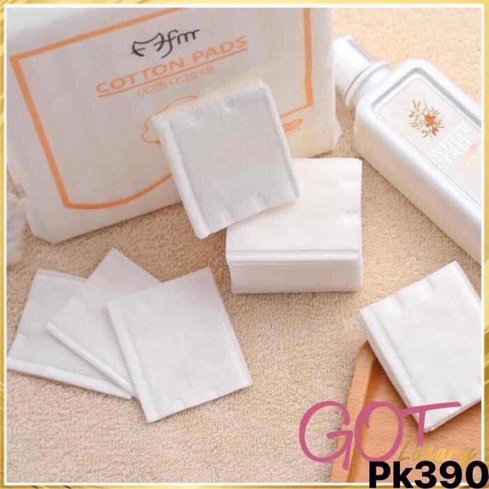 Bông tẩy trang [FREESHIP] Bông 3 lớp Cotton Pads 222 miếng- Tẩy trang sạch, mịn, dễ dùng