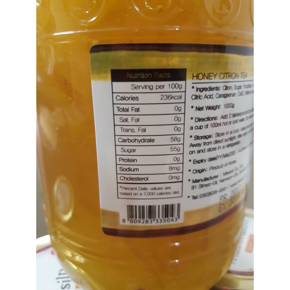 Mật ong chanh Hàn Quốc - Citron Honey Tea (1kg)