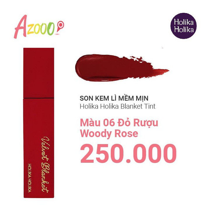 Son lì Hàn Quốc - Son kem lì mềm mịn Holika Holika Blanket Tint  - son lì | BigBuy360 - bigbuy360.vn