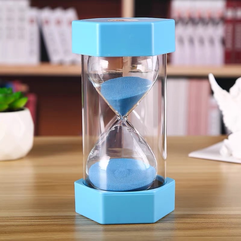 Đồng Hồ Cát 30 Phút, Thủy Tinh Cứng Cáp An Toàn, Lớp Vỏ Kép Chống Rơi Vỡ; Quà Tặng Sinh Nhật Sang Trọng