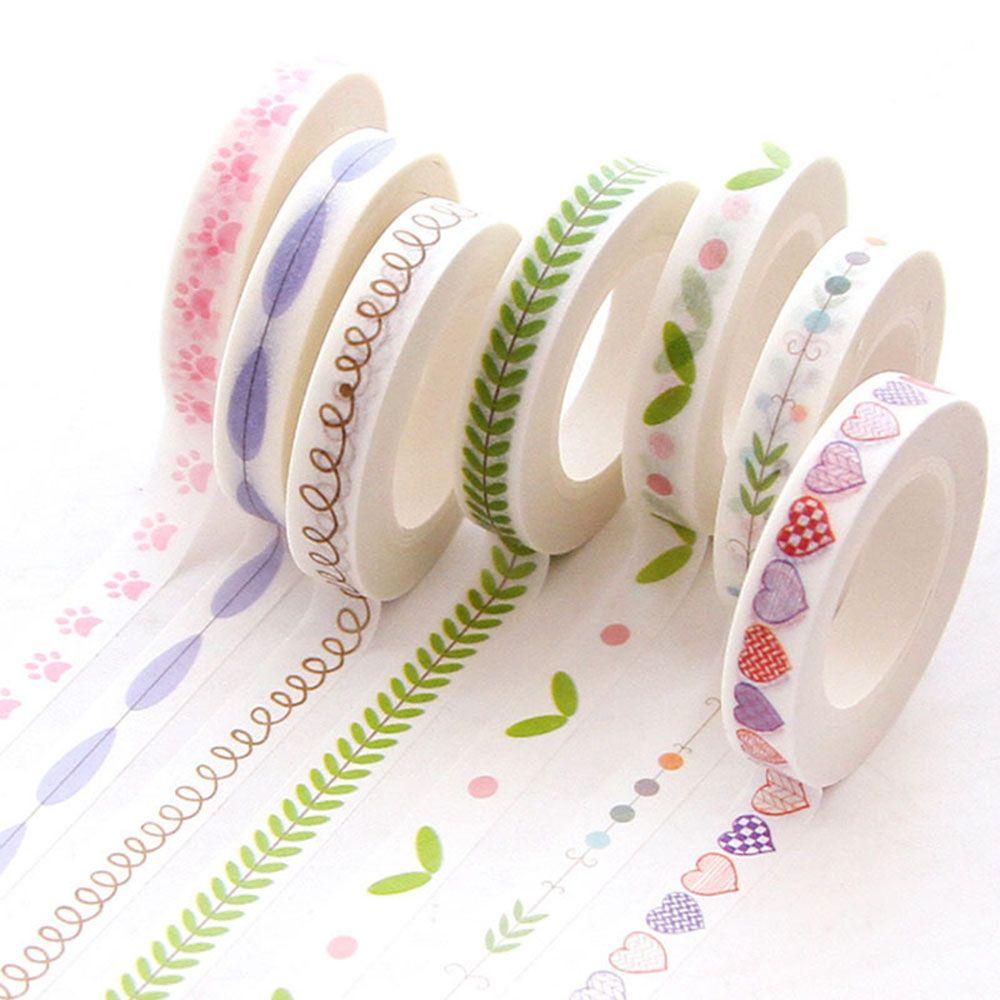 Cuộn Băng Dính Washi Có Thể Xé Dùng Trang Trí DIY